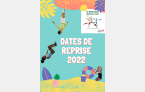 GAF / dates de reprise saison 2022-2023