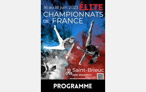 Programme Championnat de France Elite GAM GAF 2023