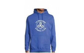 Sweat bleu / logo blanc